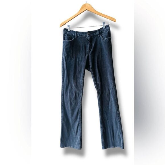 Garnet Hill Bootcut Corduroy Pants Sz 8 Mid Rise Gray - Picture 1 of 9